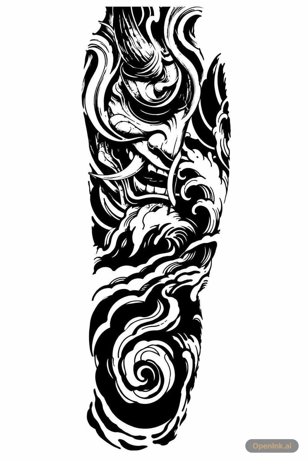 Tattoo stencil extracted from an image