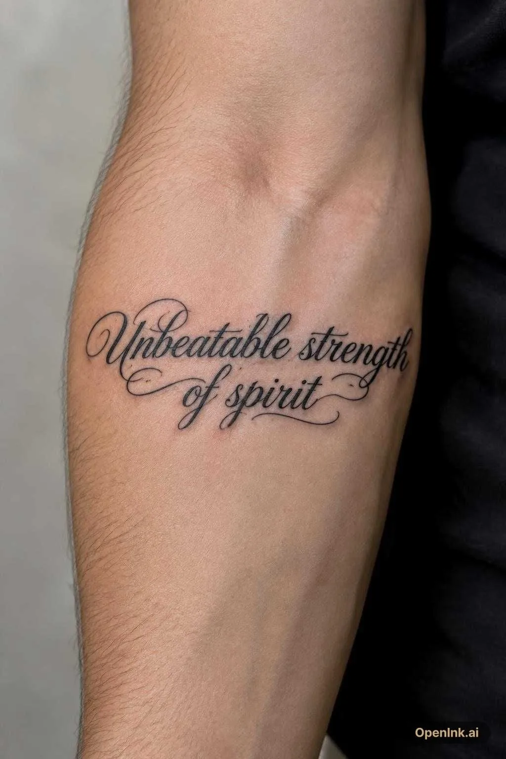 Unbeatable strength of spirit