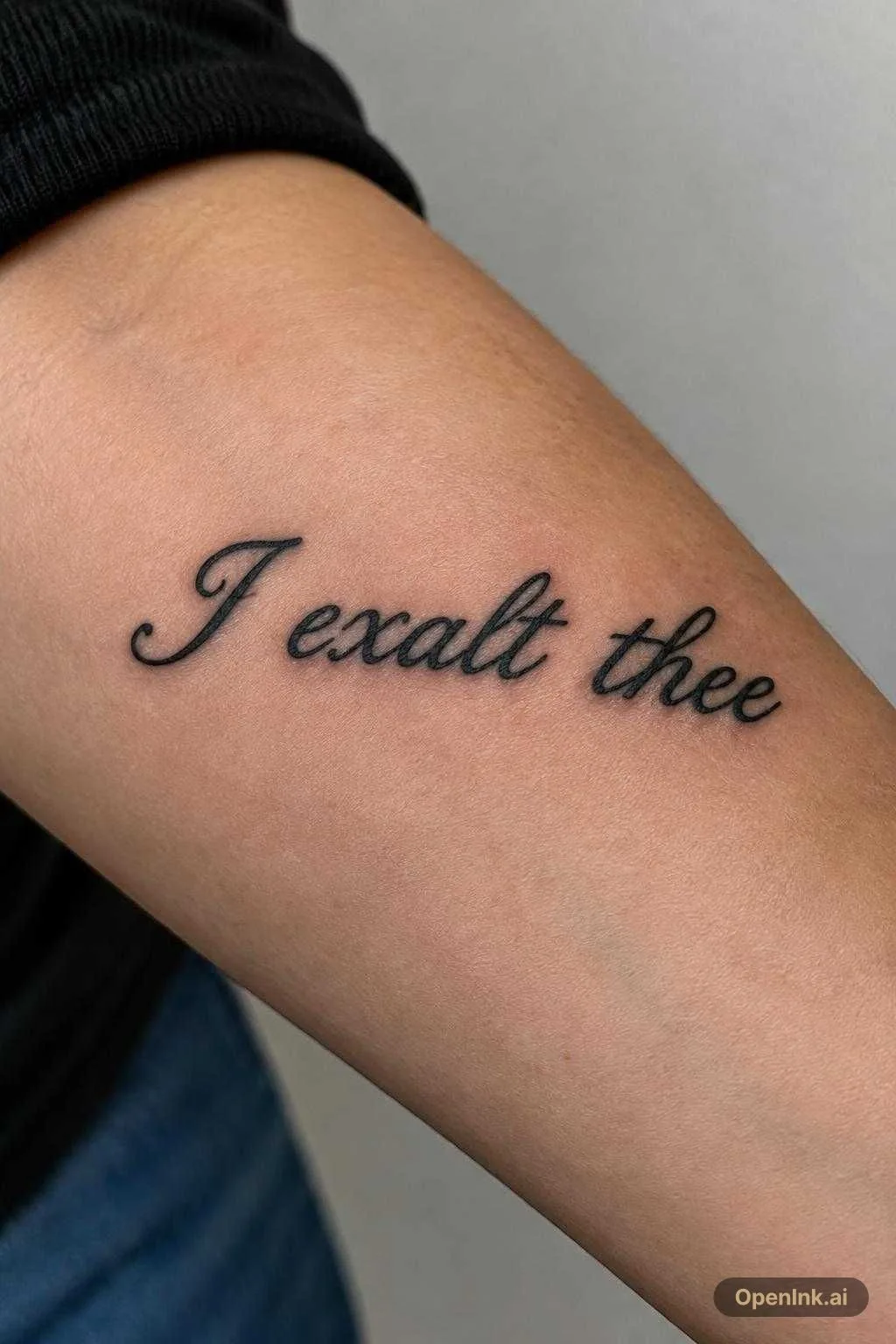 I exalt thee