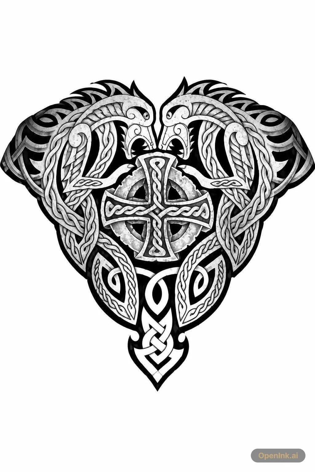 Tattoo stencil extracted from an image