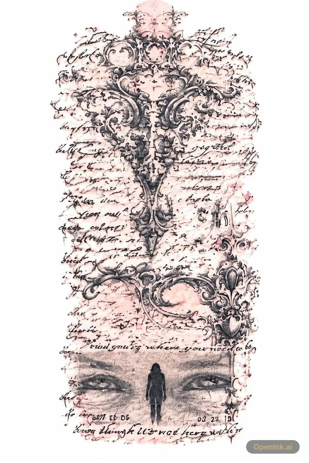 Tattoo stencil extracted from an image