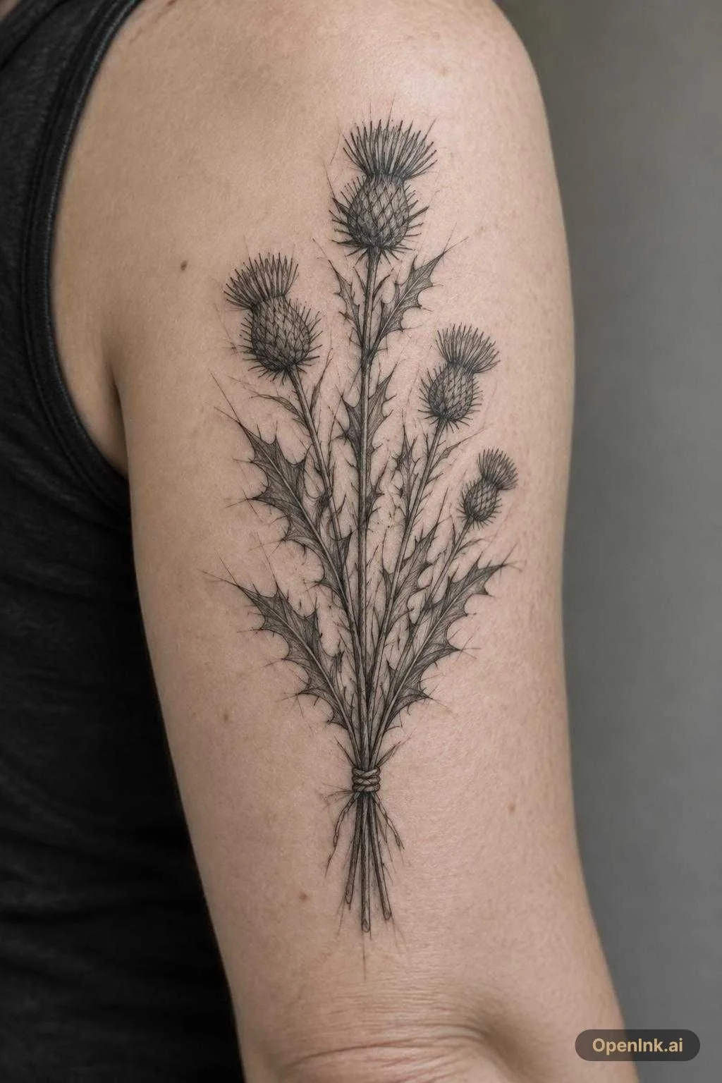 quiero que me generes un dibujo que sirva como calco para un tatuaje, el...