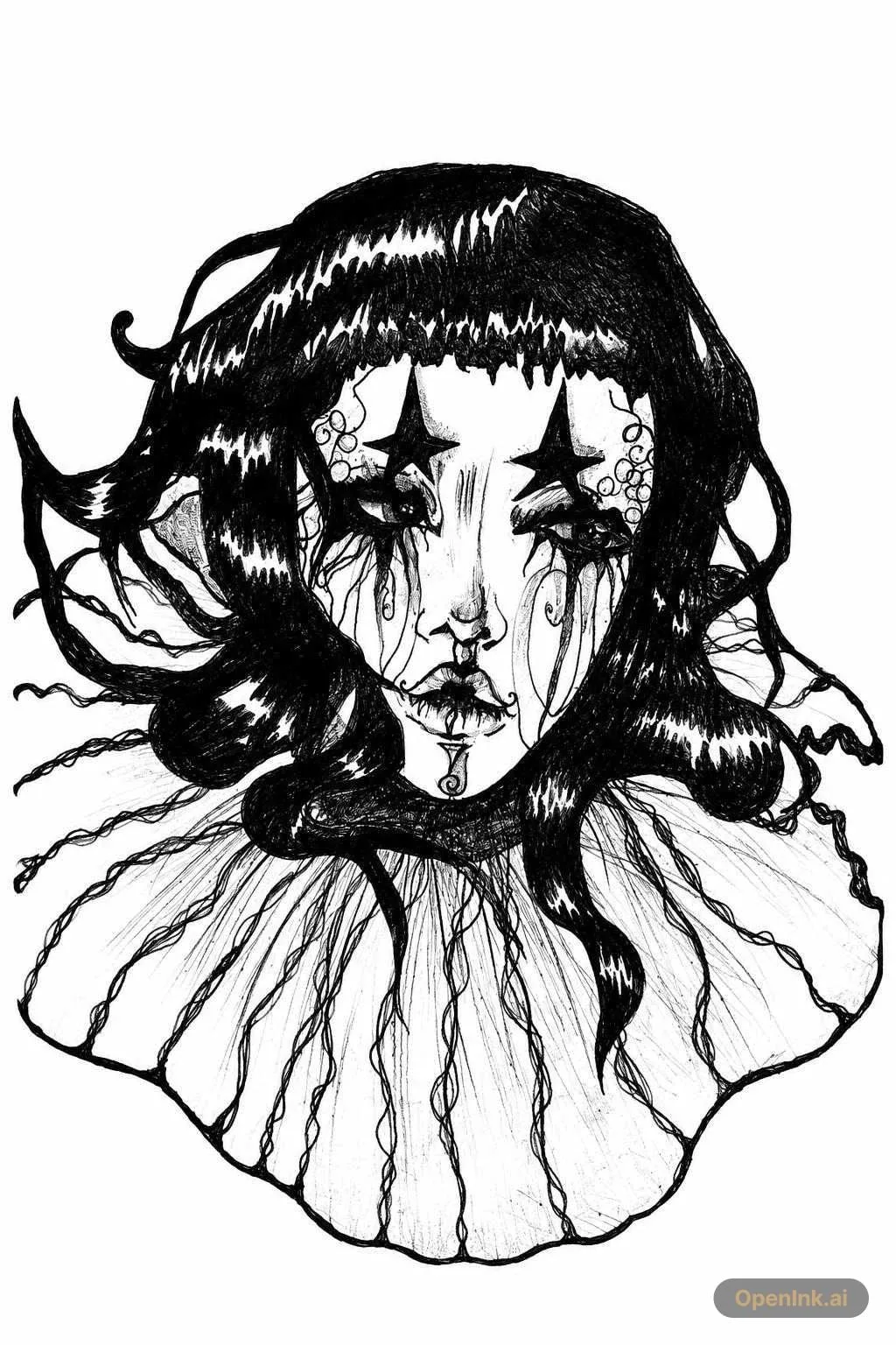Tattoo stencil extracted from an image