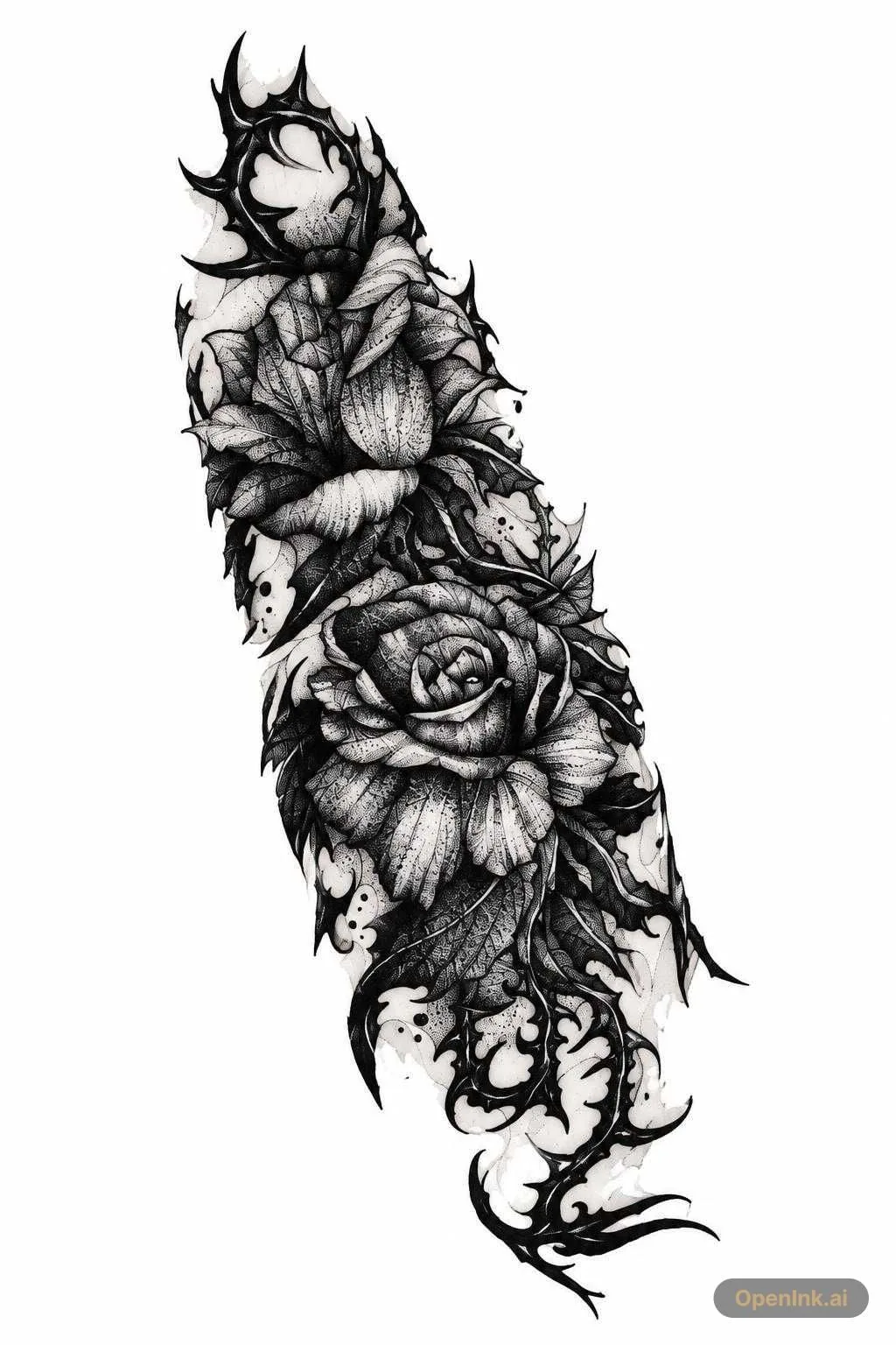 Tattoo stencil extracted from an image