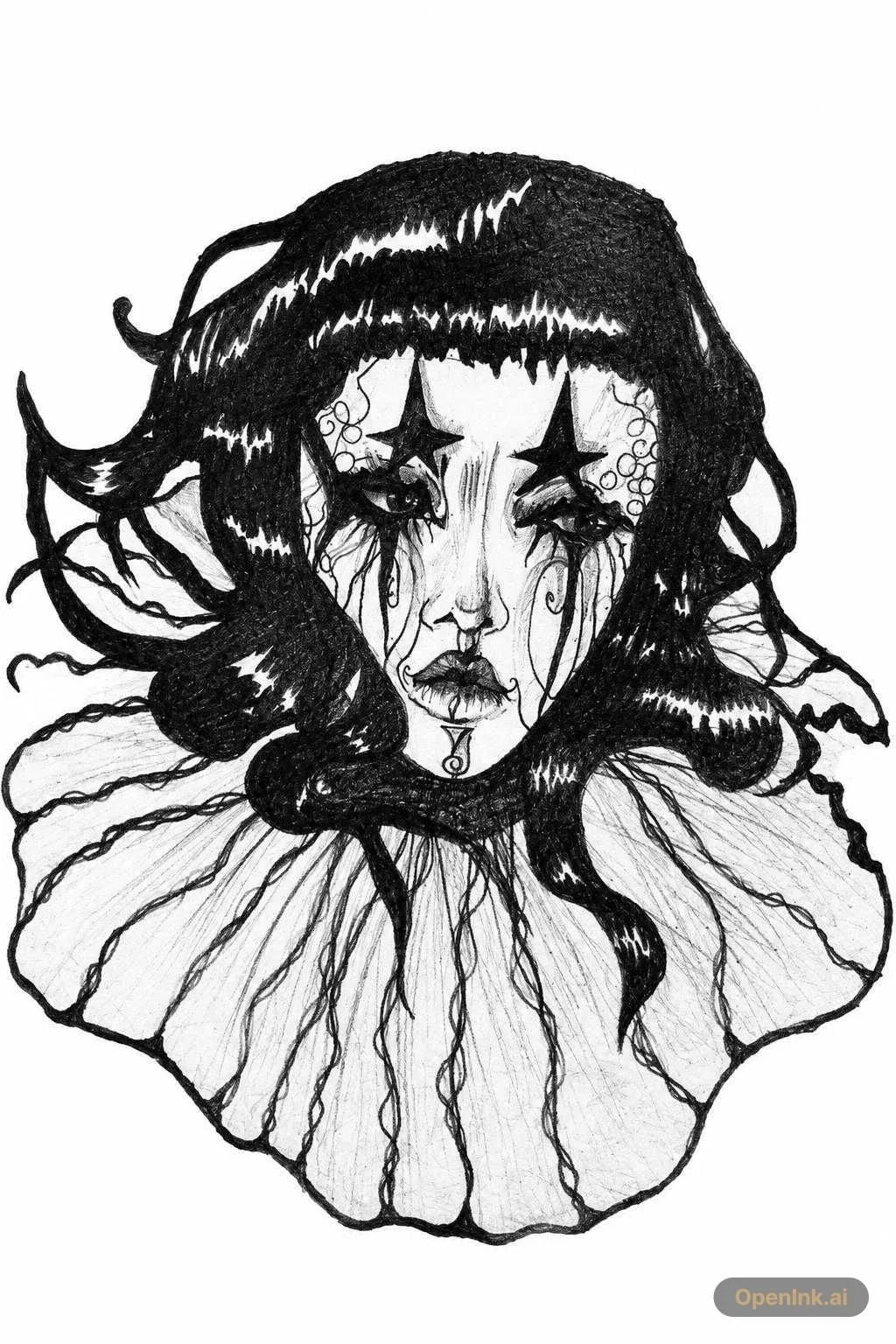Tattoo stencil extracted from an image