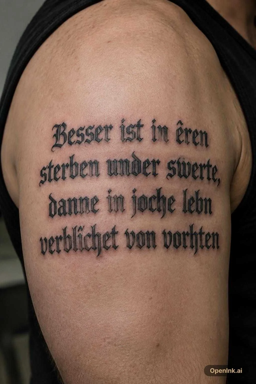 Besser ist in êren sterben under swerte, danne in joche lebn verblîchet v...