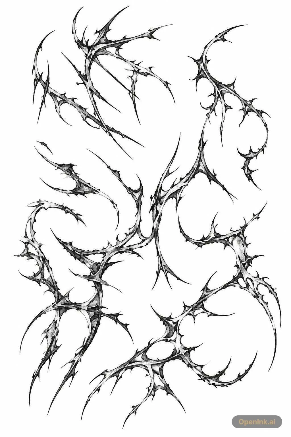 Tattoo stencil extracted from an image