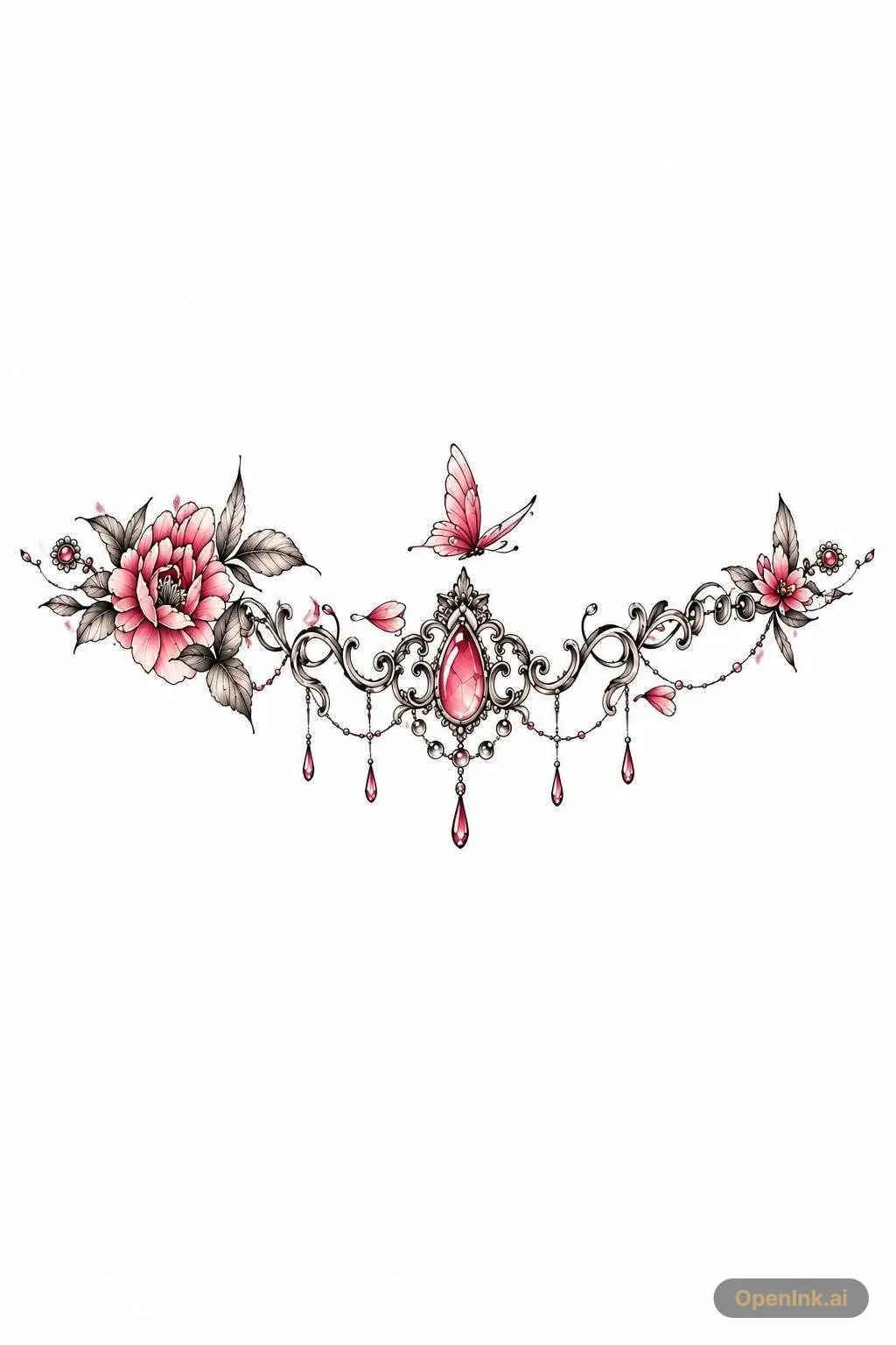 Tattoo stencil extracted from an image