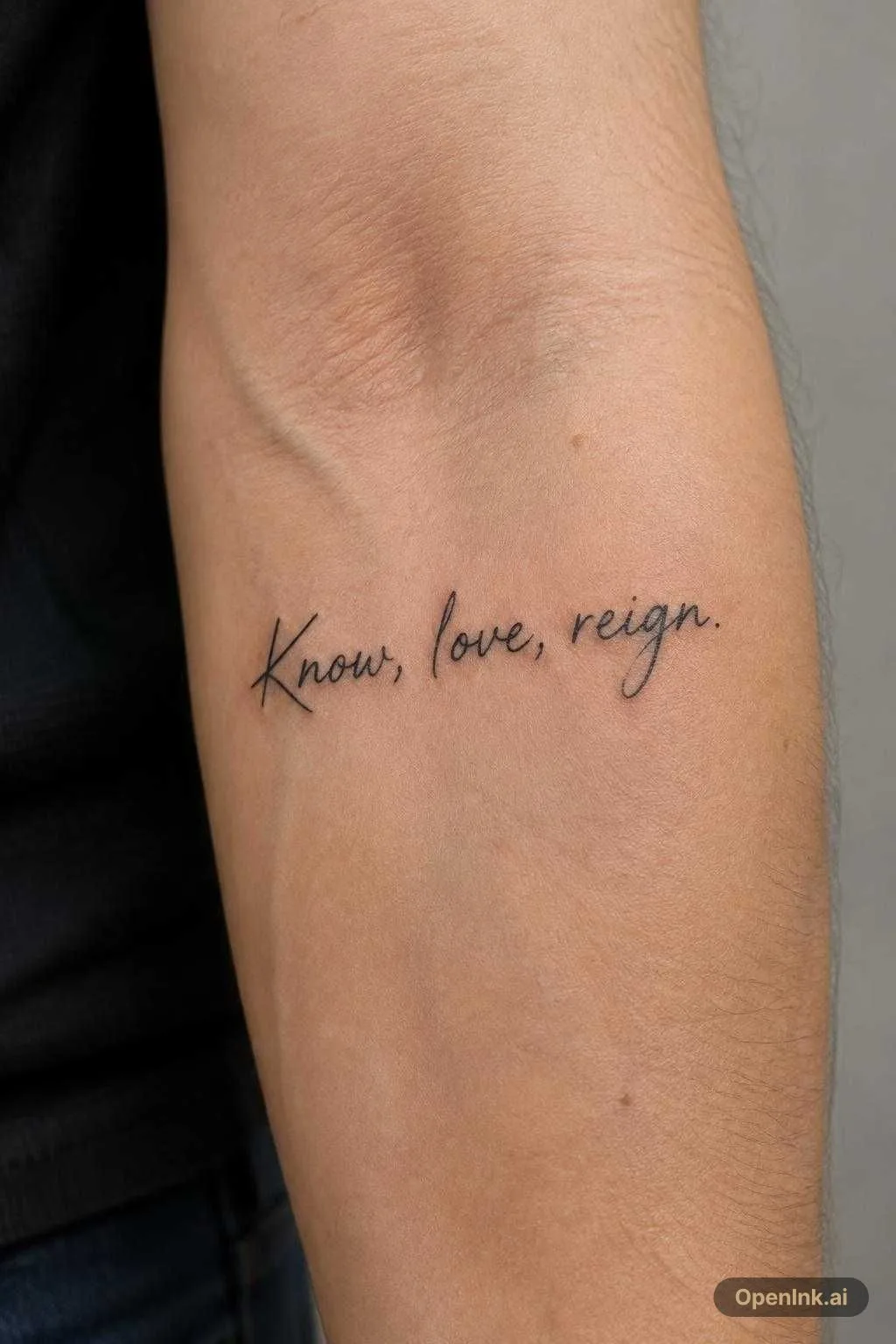 Know, love, reign.