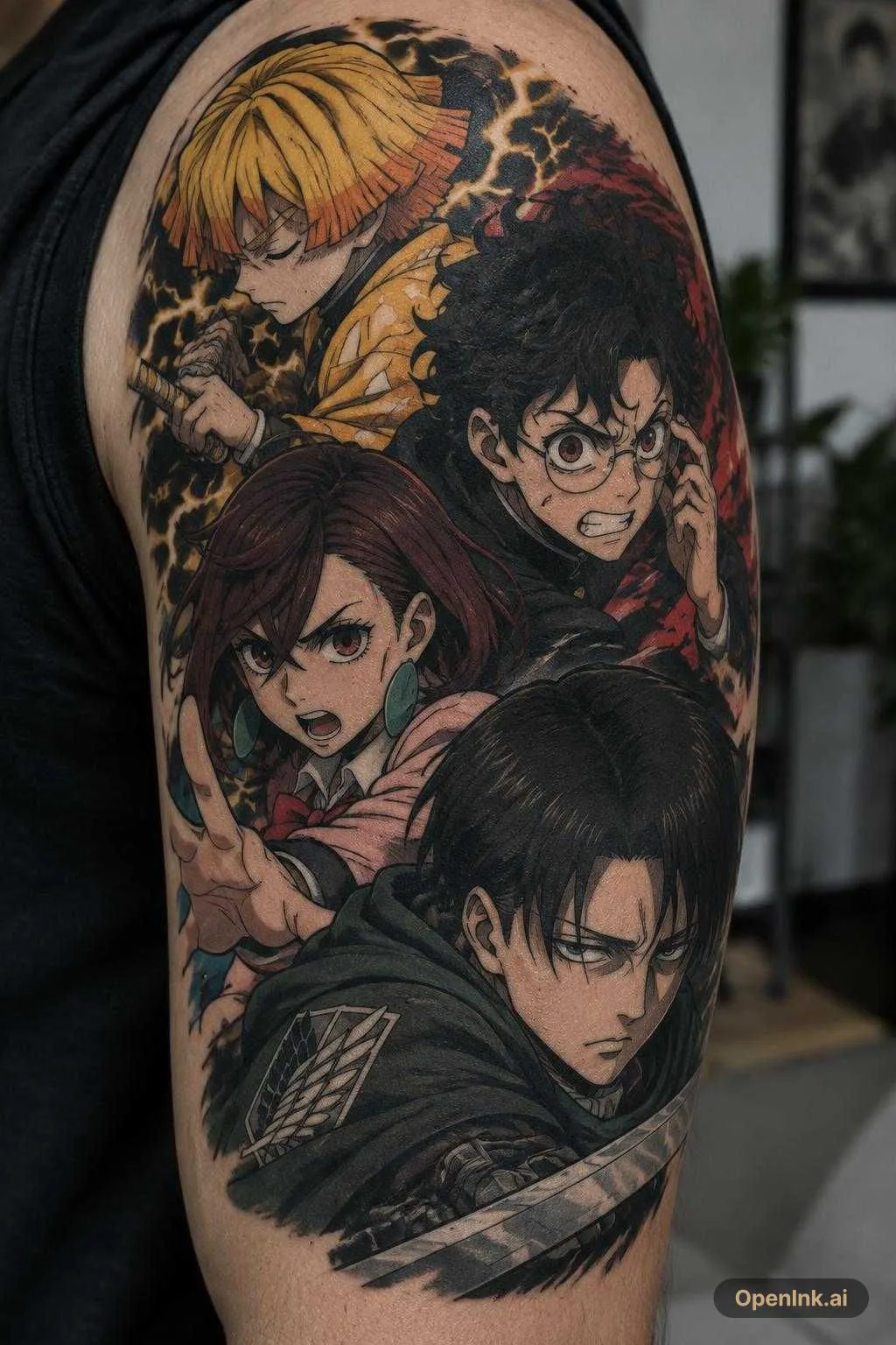 zenitsu okarun and momo levi
