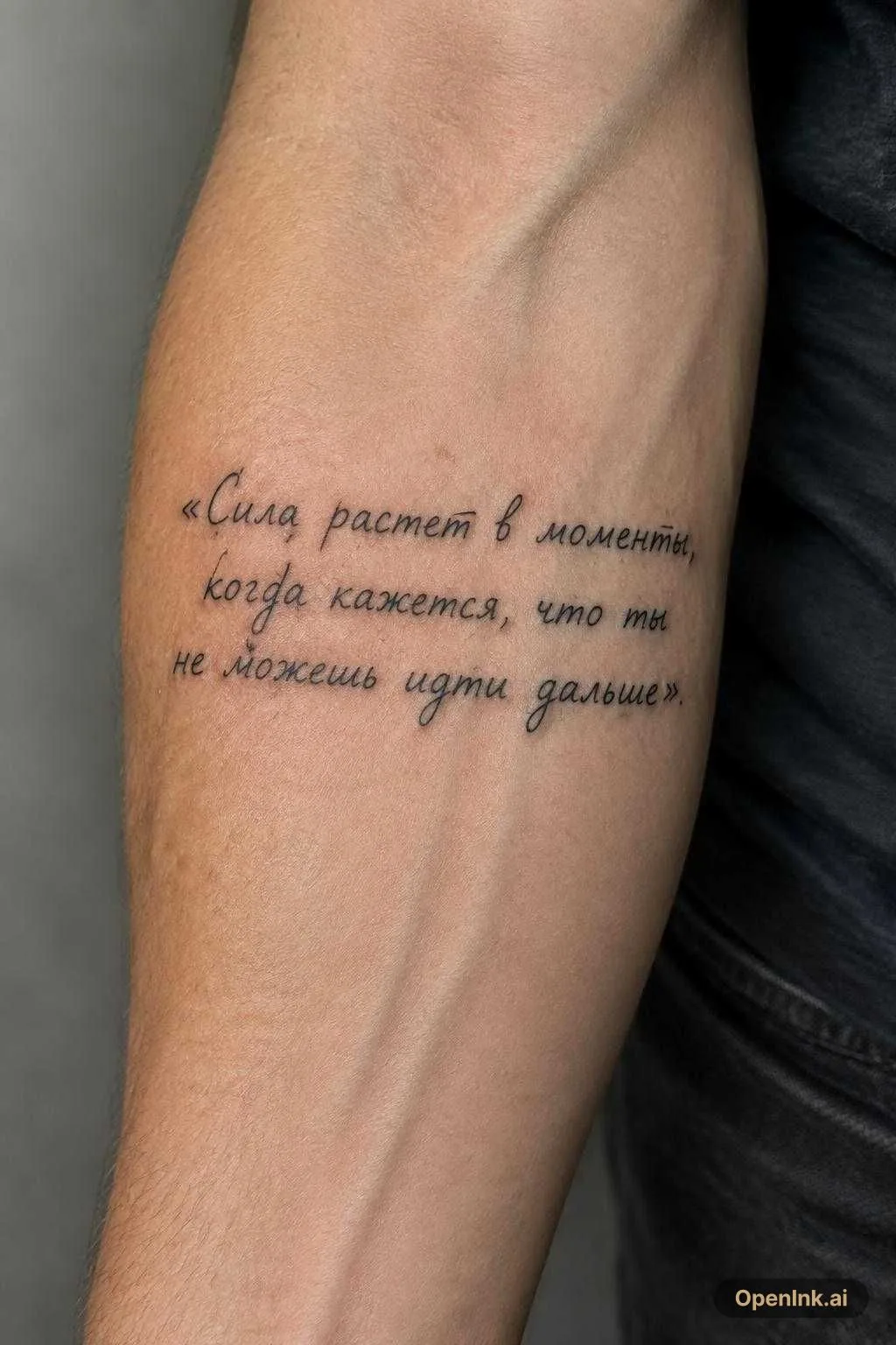 «Сила растет в моменты, когда кажется, что ты не можешь идти дальше».