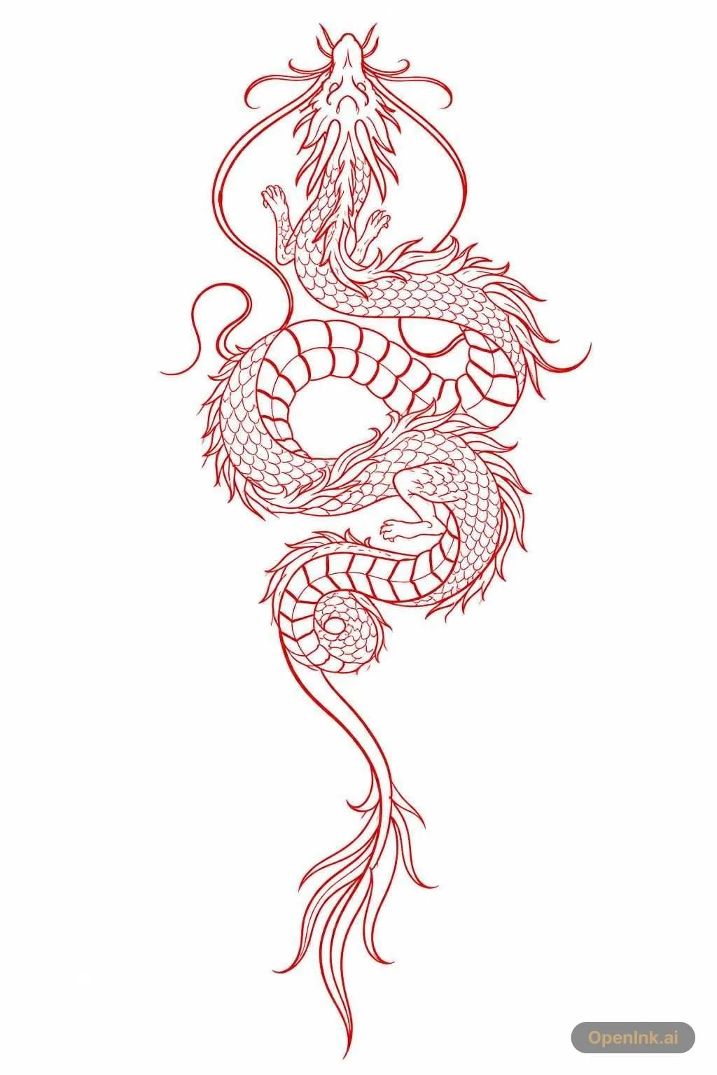 Tattoo stencil extracted from an image