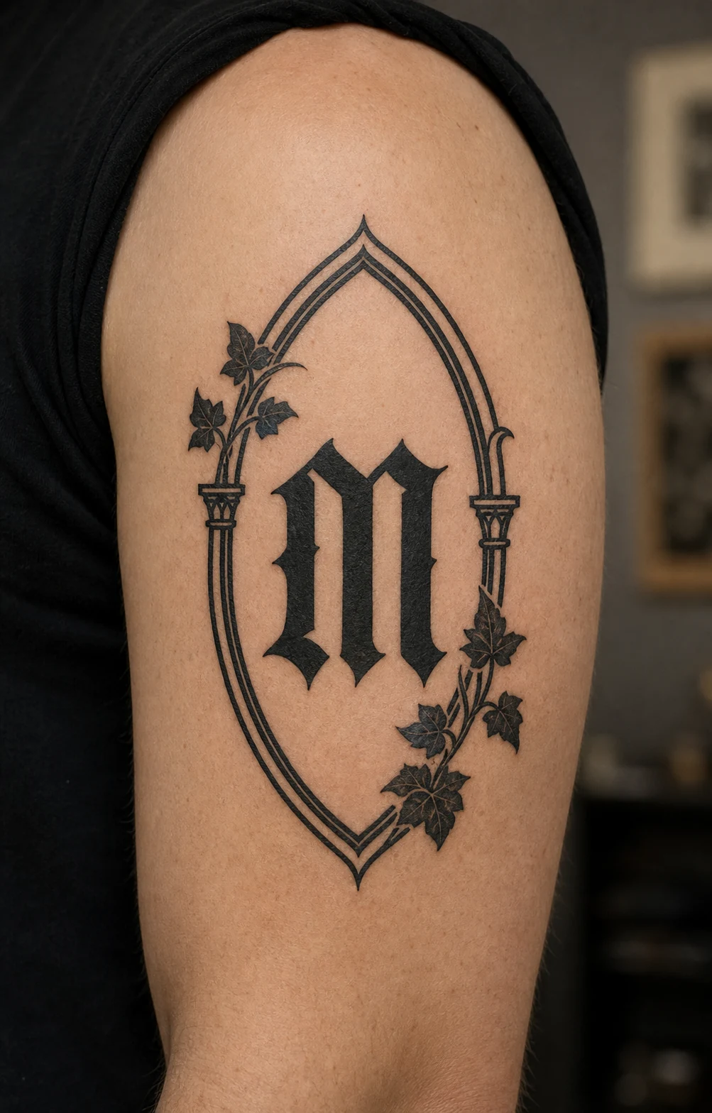 Blackletter with ornament Gothic