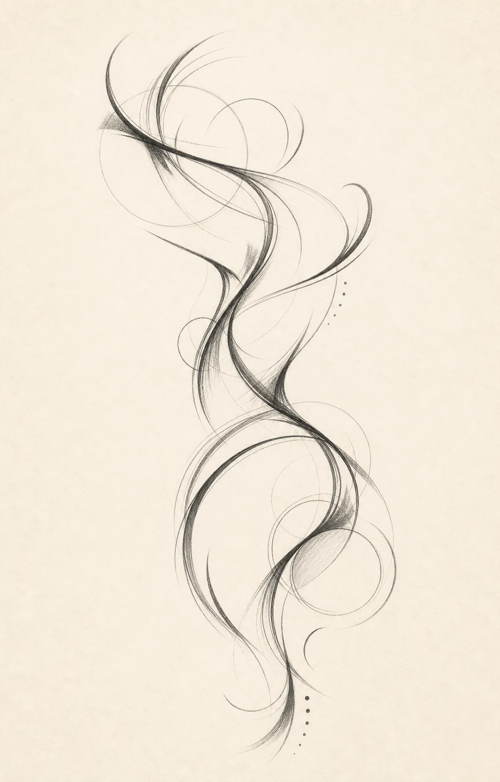 Gestural and charcoal abstraction Sketch